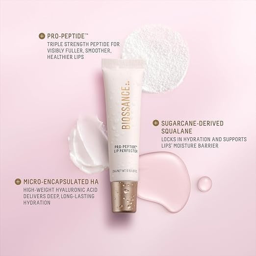 Vegan Lip Balm with Peptides & Squalane - 24-Hour Hydrating Lip Treatment