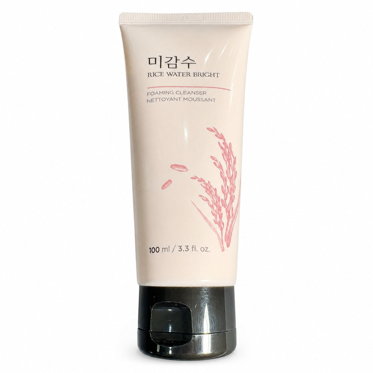 Rice Water Bright Foaming Facial Cleanser 100ml - Pack of 2, Korean Skincare