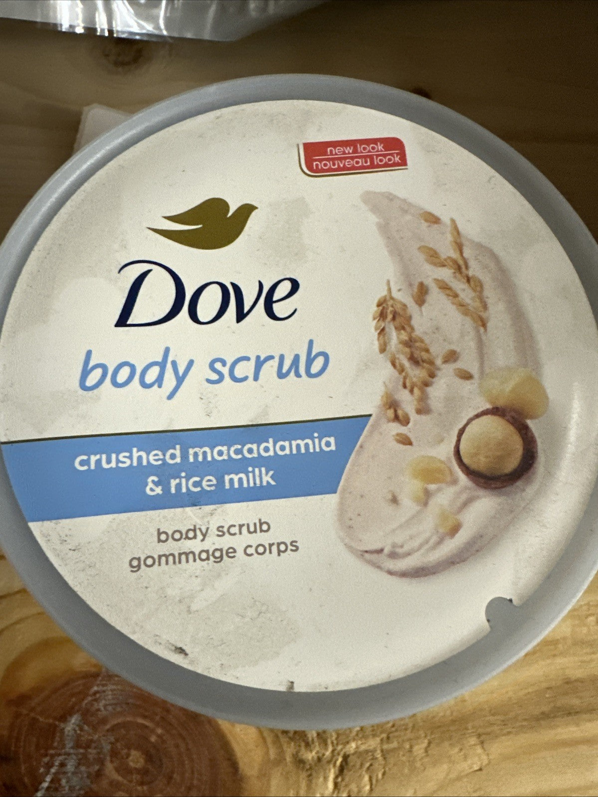 2 Pack Dove Crushed Macadamia & Rice Milk Exfoliating Body Scrub