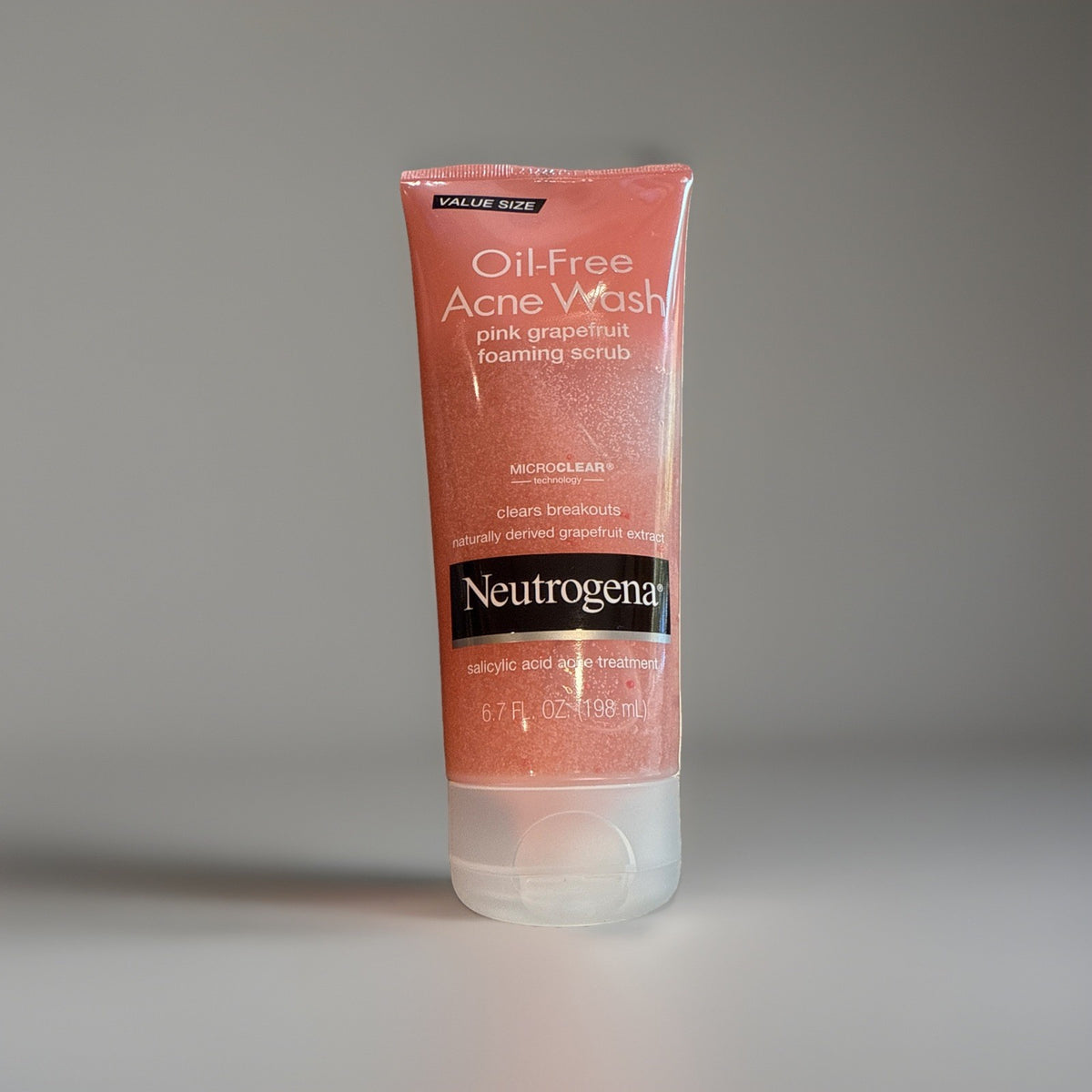 Neutrogena Pink Grapefruit Acne Wash Foaming Scrub 6.7oz - Oil-Free Facial Cleanser