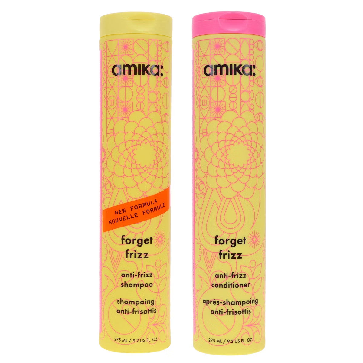 Anti-Frizz Hair Treatment Set with Shampoo, Conditioner & Spray - Hydrating & Humidity Shield
