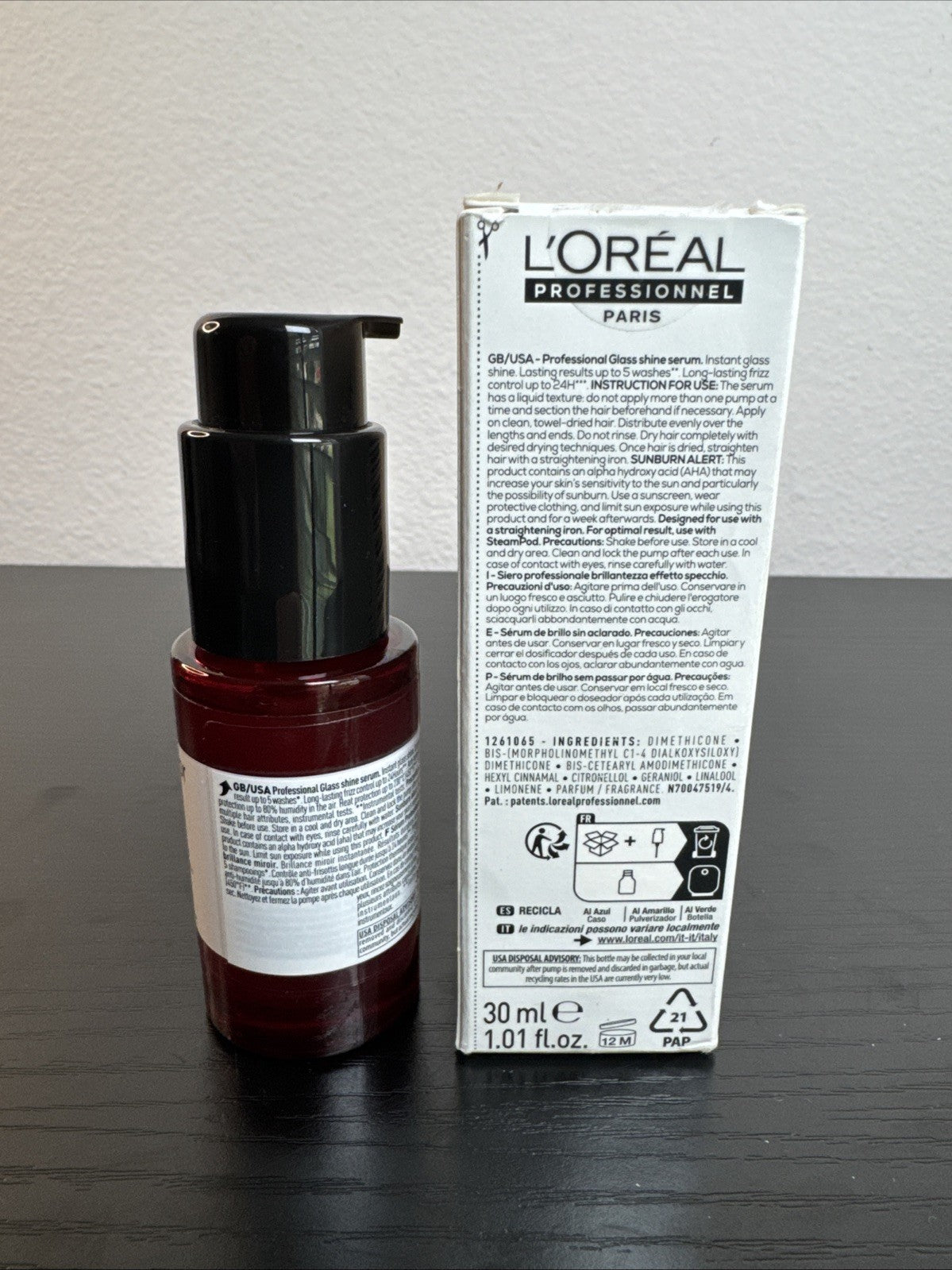 Vitamino Color Spectrum Glass Shine Hair Serum - 1 Fl Oz