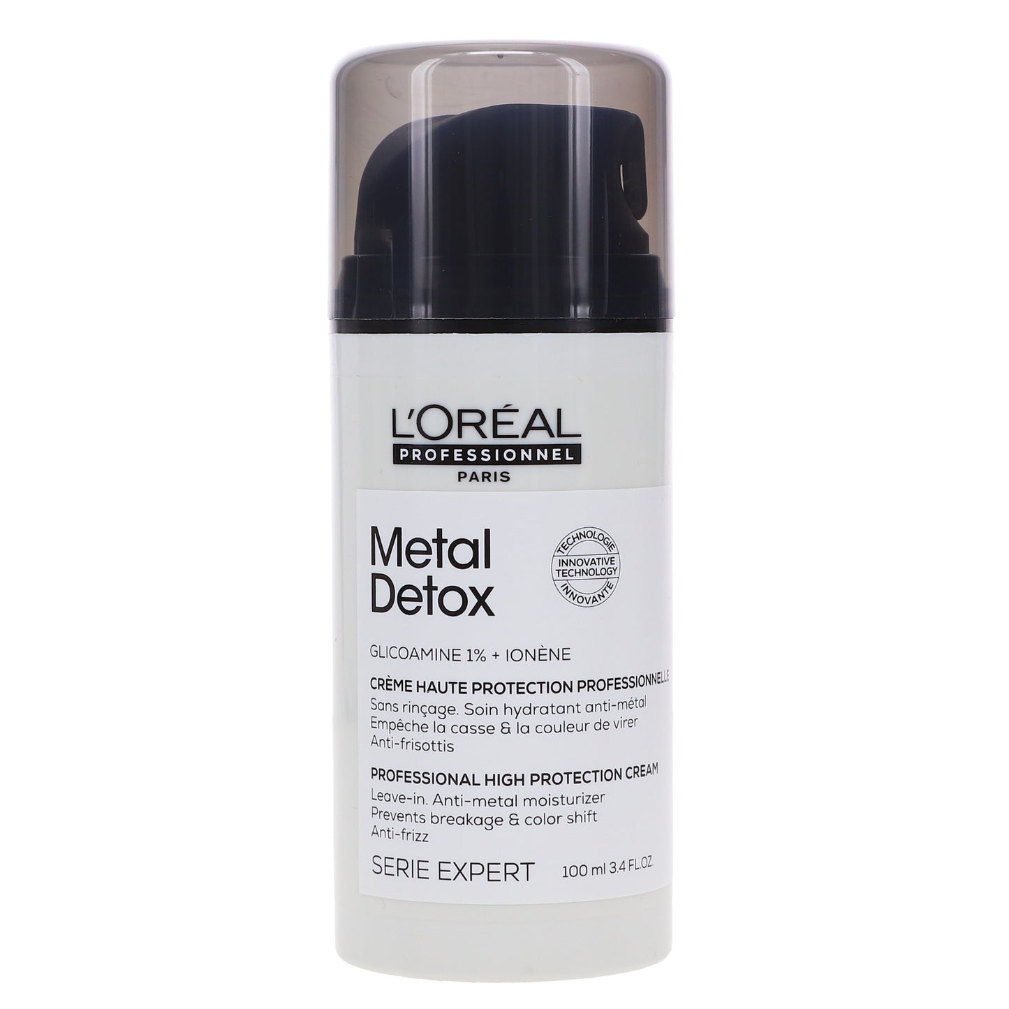 L'Oreal Professionnel Metal Detox High Protection Hair Cream 3.4 oz - Deep Hydrating & Frizz Control
