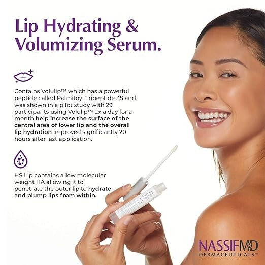 Lip Hydrating and Volumizing Serum 0.14oz - Nourishing Lip Care