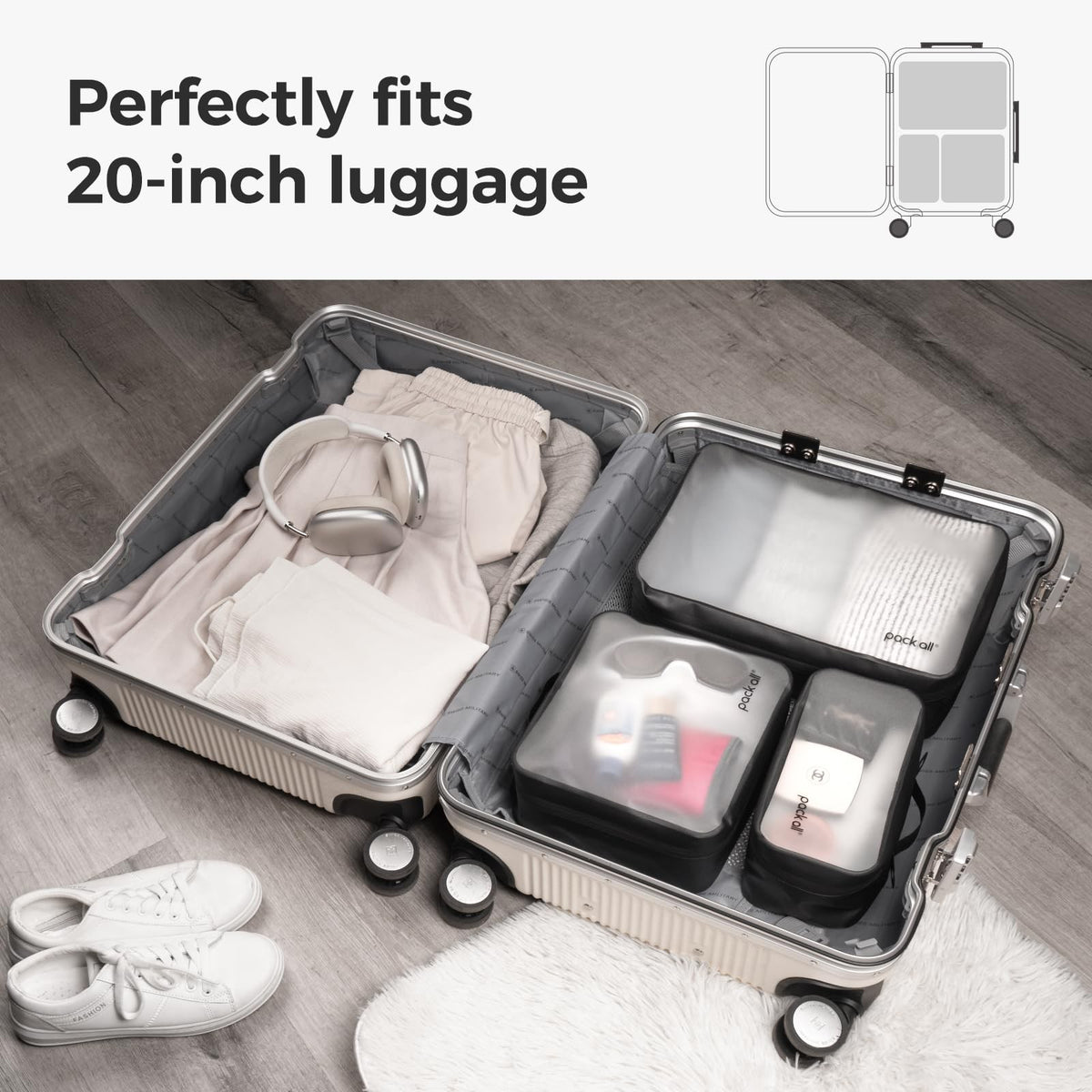Travel Clear Organizer Pouch Waterproof TPU Zipper Bag for Toiletries & Gear