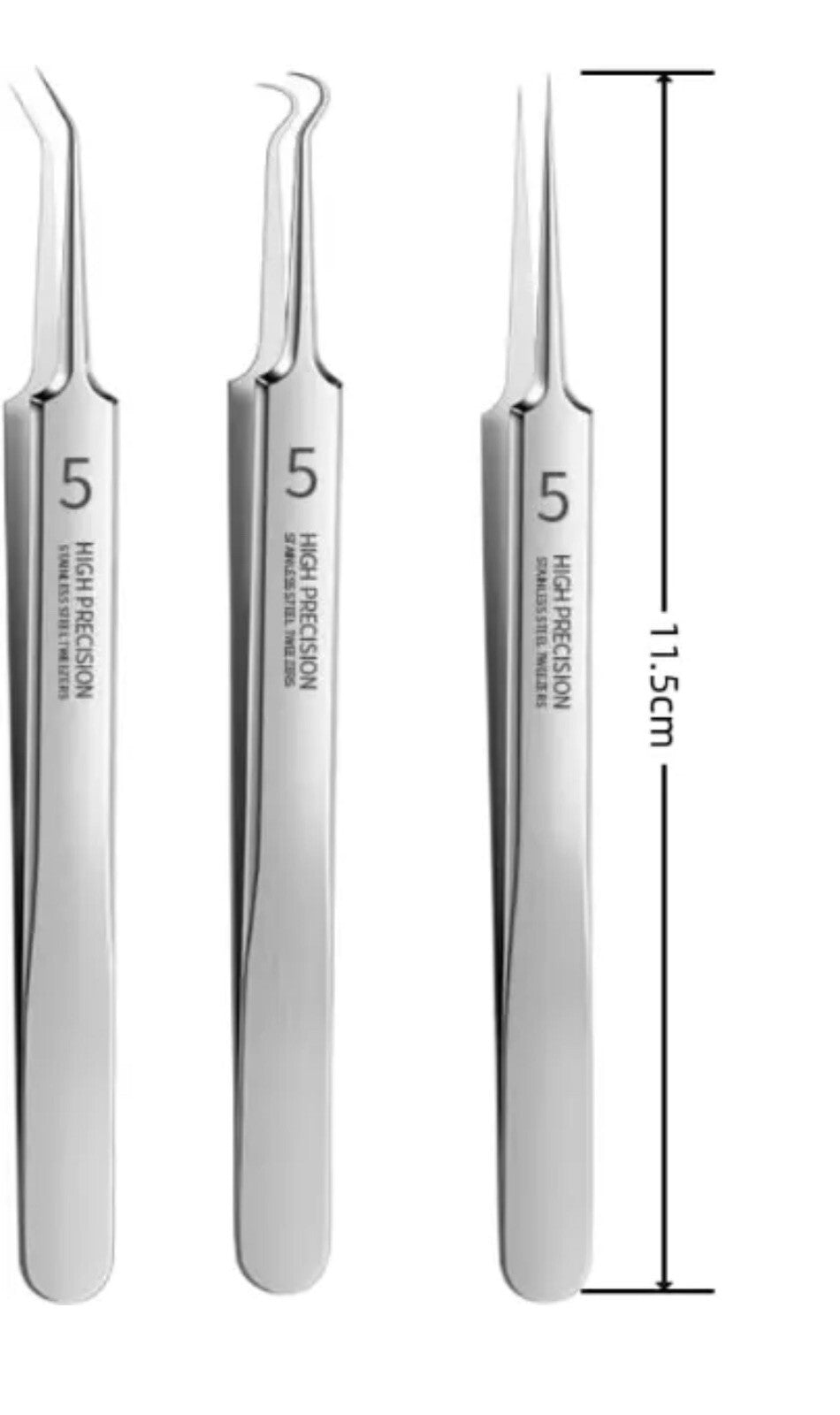 Professional Blackhead Removal Tweezers Acne Pimple Extractor Kit
