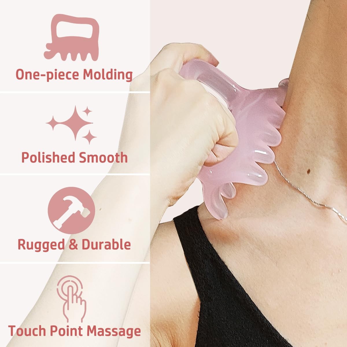 Large Fascia Massage Blaster Tool for Cellulite & Myofascial Release - Pink