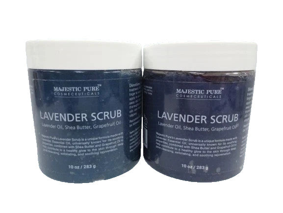 MAJESTIC PURE LAVENDER SCRUB 10 OZ LOT OF 2