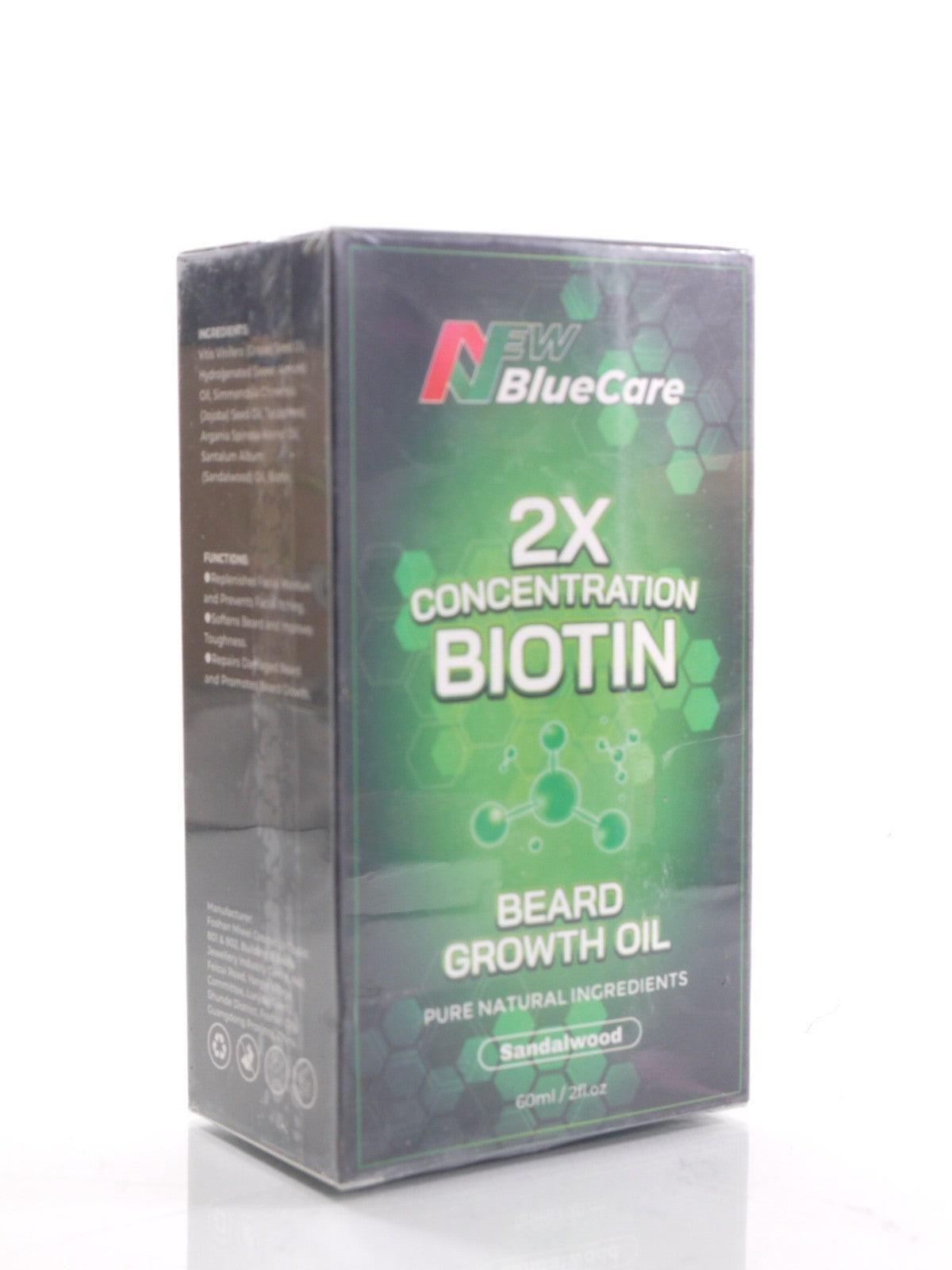 Biotin Beard Growth Oil with Sandalwood - 2oz Beard Oil for Faster Growth