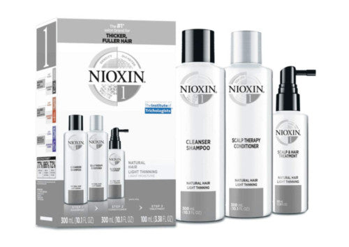 Nioxin Hair System Shampoo, Conditioner & Treatment Kit