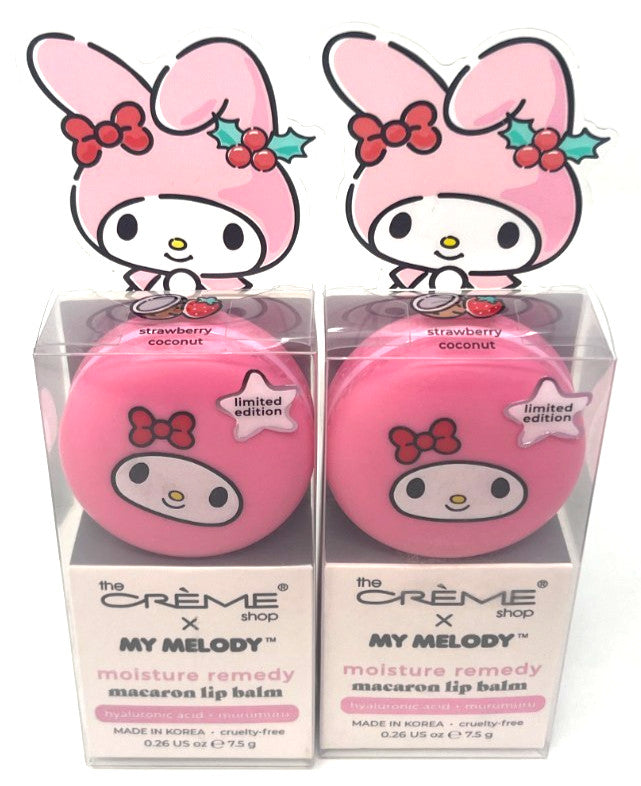 Creme Shop x My Melody Lip Balm Set - Strawberry Coconut, 2 Pack