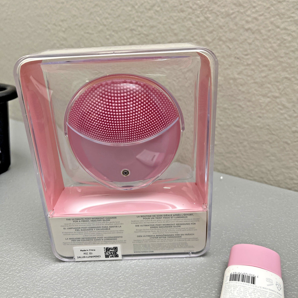 Facial Cleansing Brush for Deep Pore Cleansing - Mini Luna 3 Pearl Pink