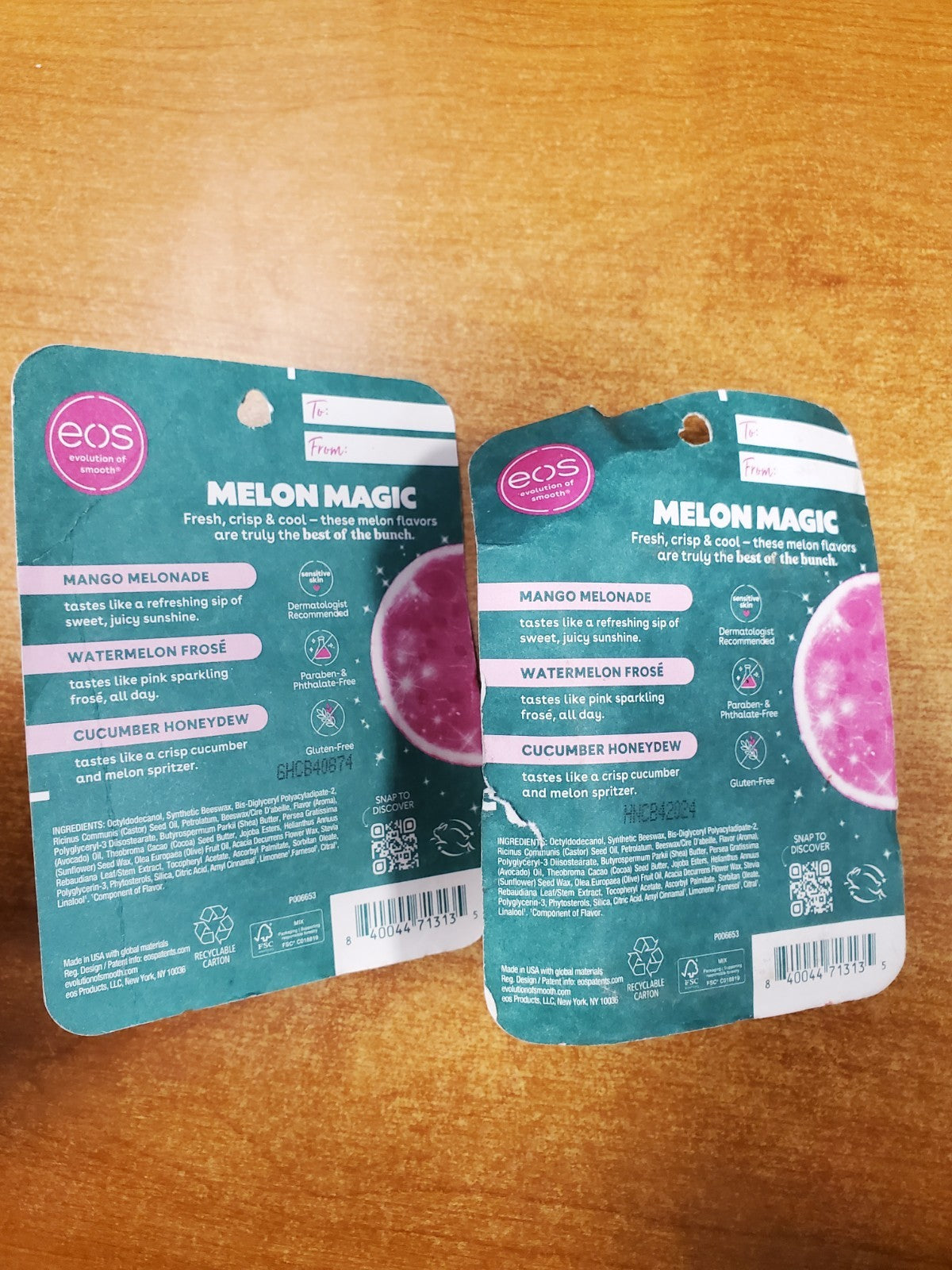 Lip Balm Set - Melon Magic 3-Pack Hydrating Moisture Balm Minis
