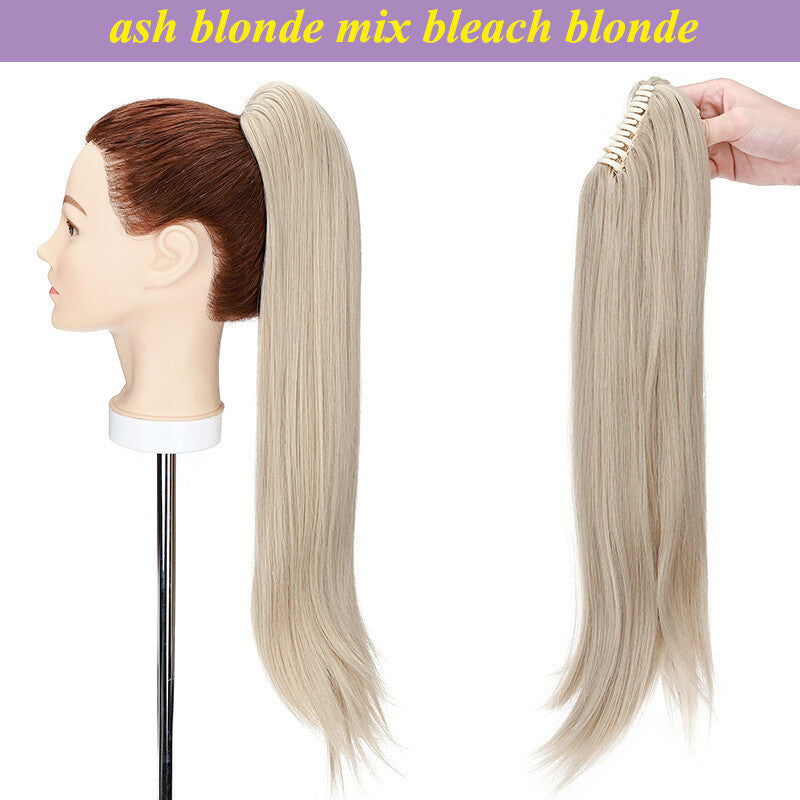 Extra Thick 12-Inch Clip-In Ponytail Hair Extension - Natural & Wavy