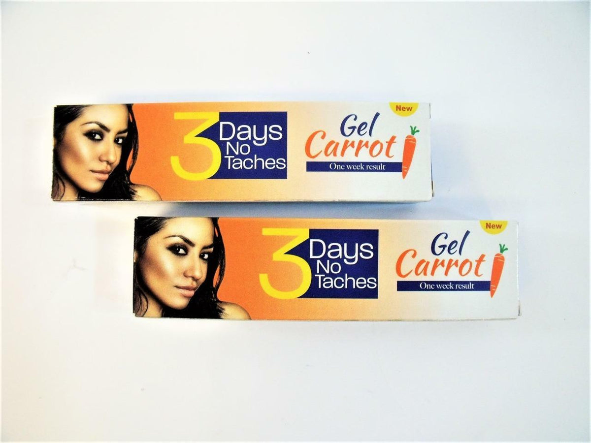 3 Days No Taches Gel Carrot Oil, Shea Butter 30ml Tube, One Week