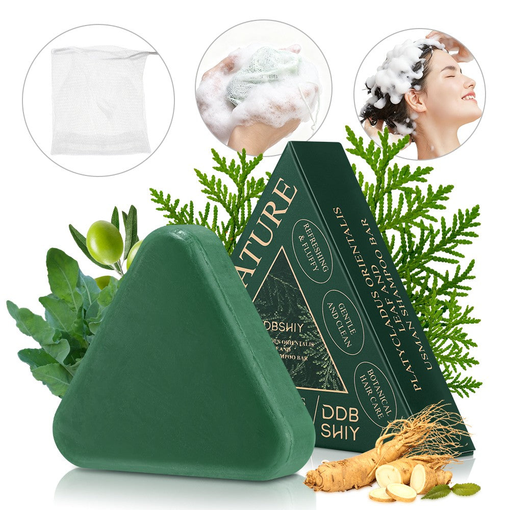 Hair Growth Shampoo Bar with Usman Grass for Thinning Hair & Oily Scalp - Natural & Eco-Friendly