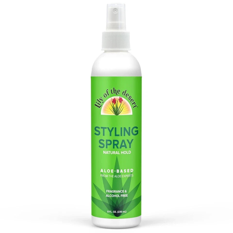 Natural Hold Hair Spray - Aloe Vera Formula, 8 fl oz, Pack of 6