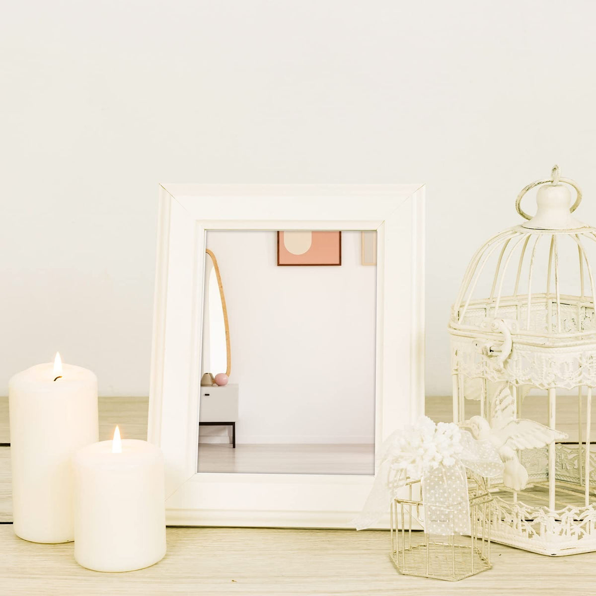8 Pack Shatterproof Plastic Mirrors - Acrylic Wall Mirror Sheets for DIY Crafts, Safety & Space Decor, 5x7 Inches