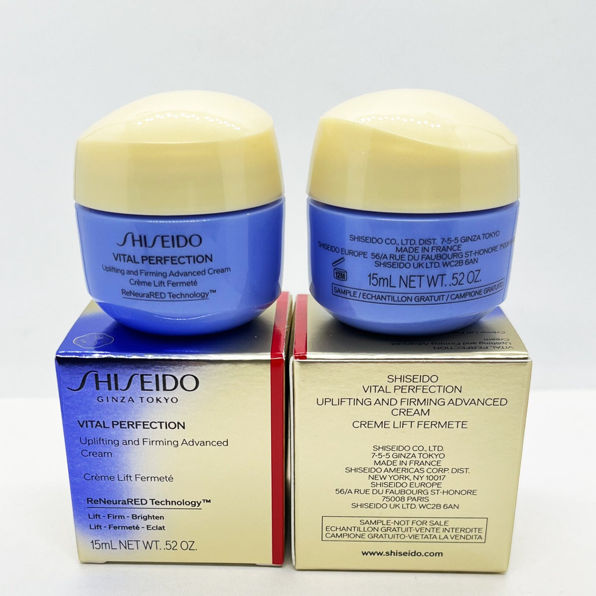 Travel Size Shiseido Vital Perfection Uplifting Advanced Cream 1.04oz Set