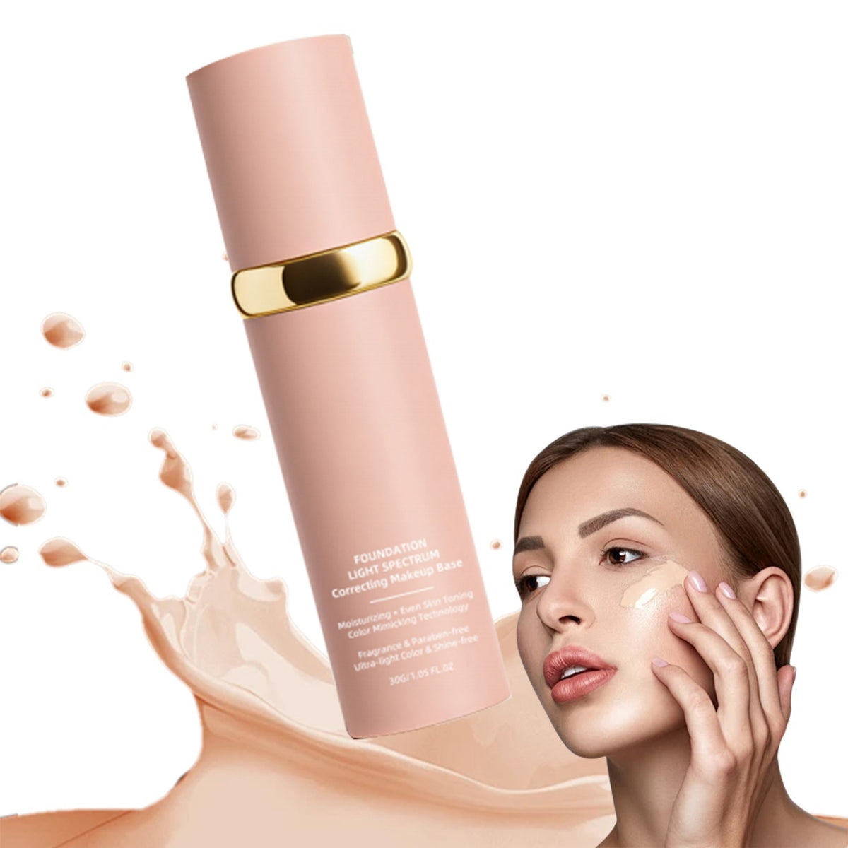 4-in-1 Biomimic Foundation SPF 50 Light Spectrum Liquid with Moisturizer & Sun Protection