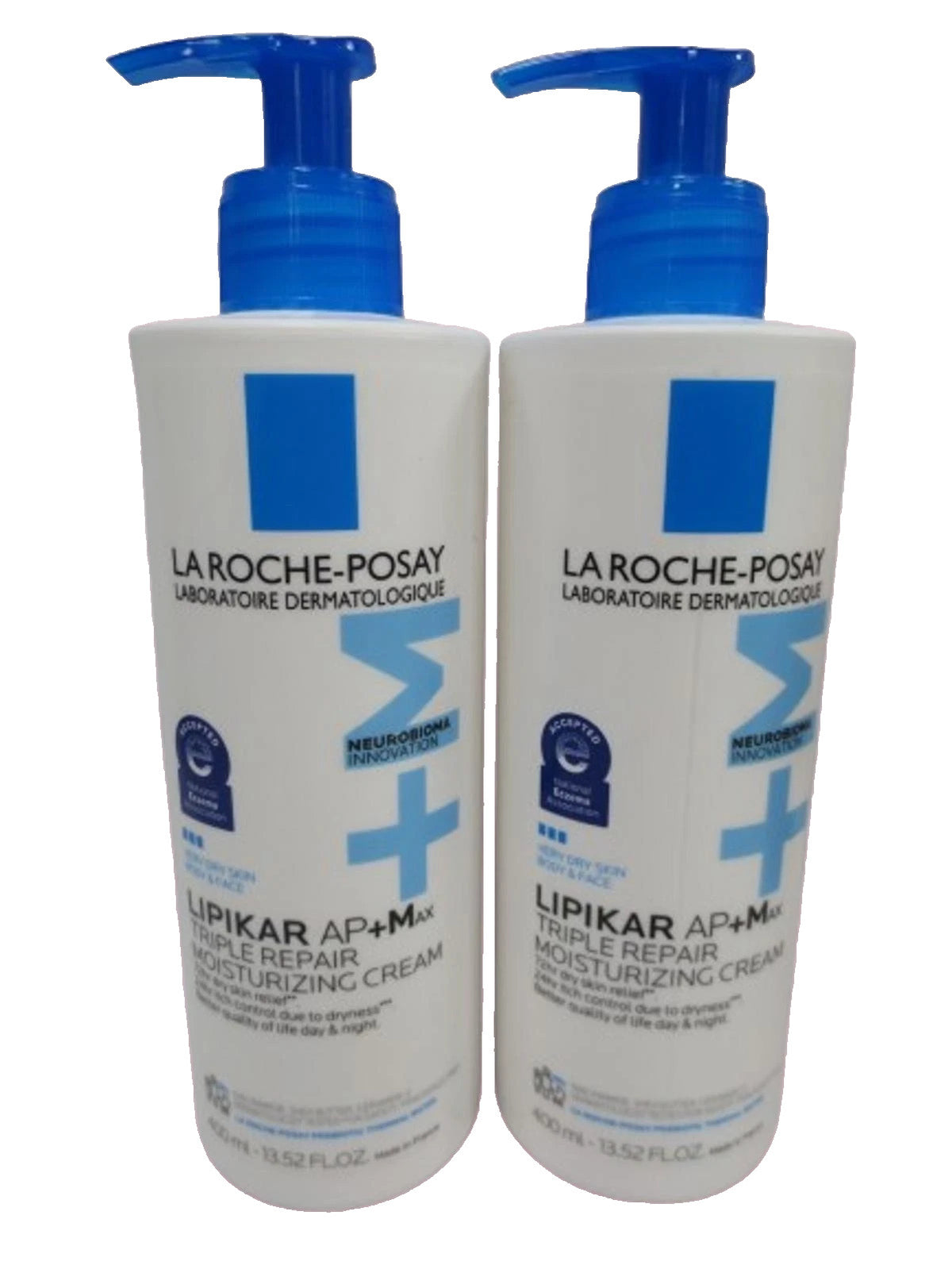 La Roche-Posay Lipikar AP+Max Moisturizing Cream 13.52 oz - 2 Pack