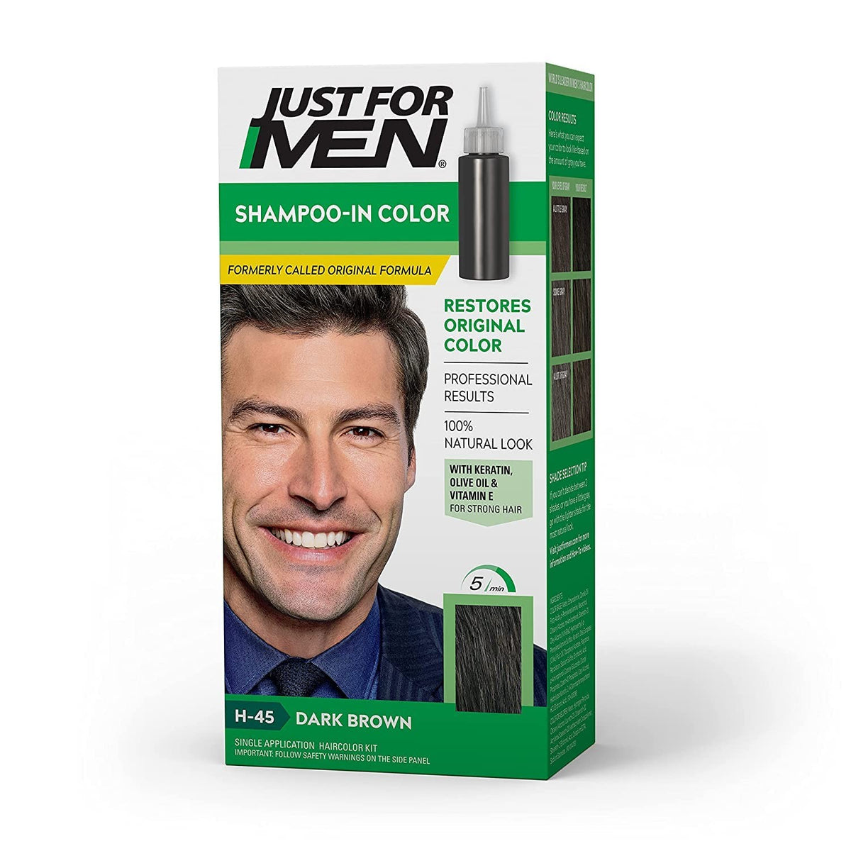 Men's Hair Color Dark Brown - 2 Pack Gray Coverage Formula