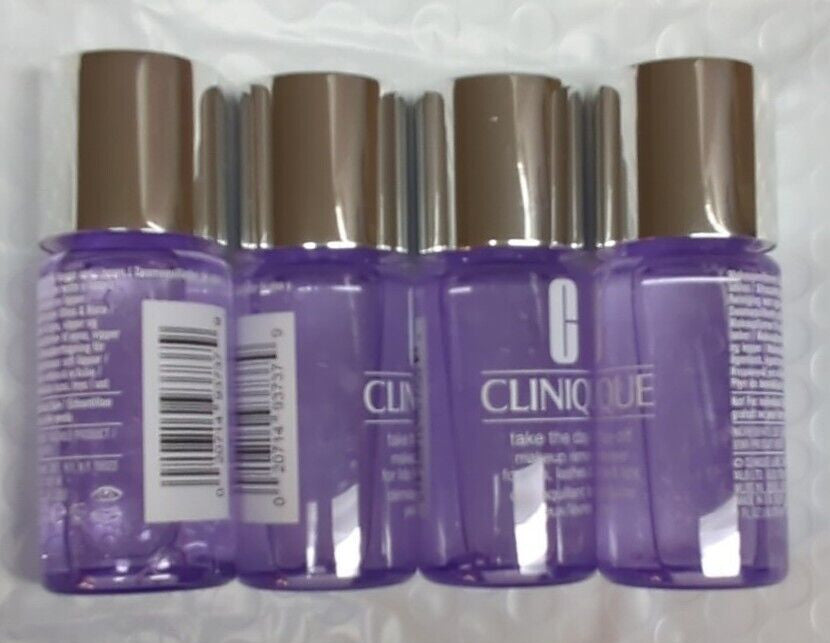 Clinique Take The Day Off Makeup Remover for Eyes & Lips - Lot of 4, 1.7 oz Each, Total 6.8 oz