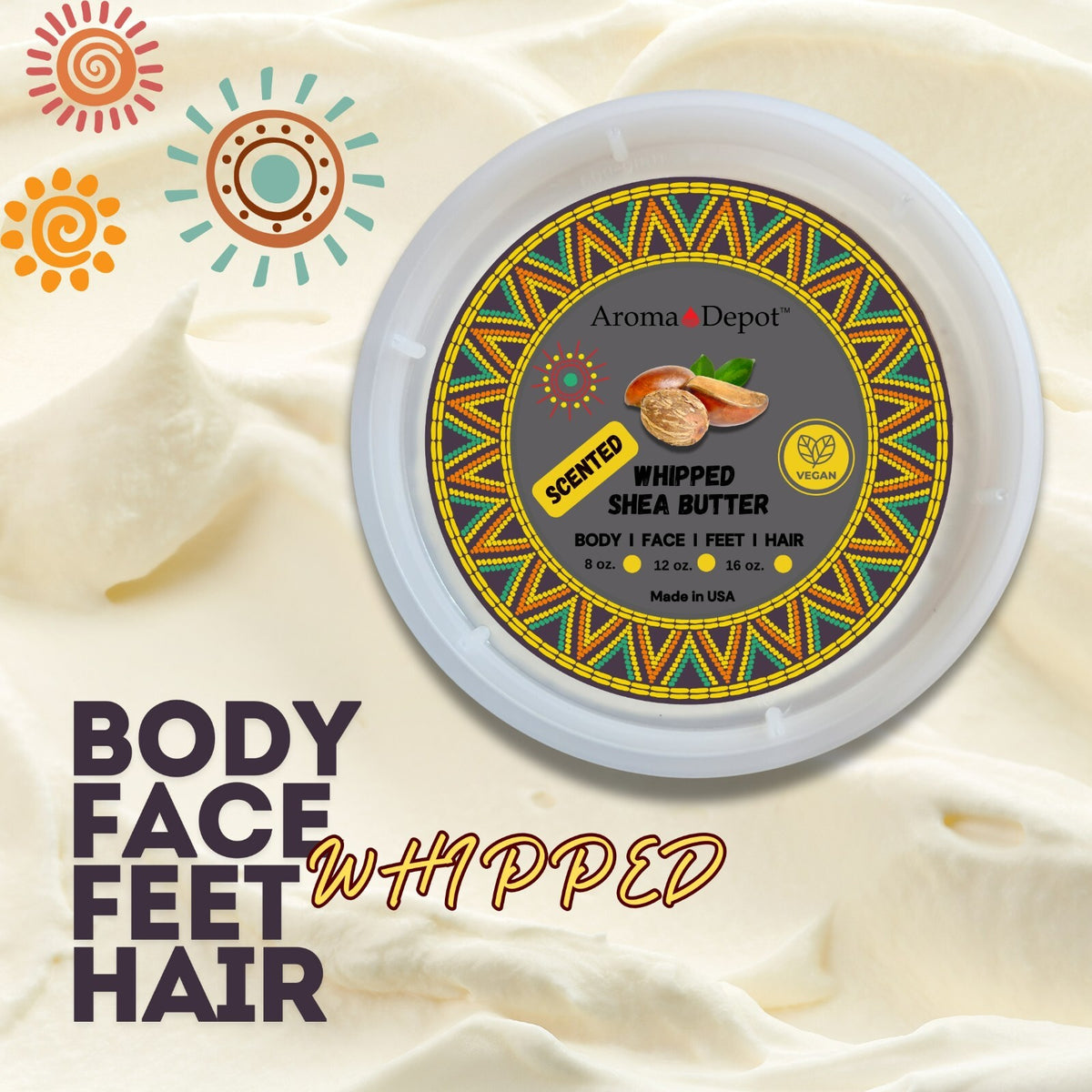 Whipped Shea Butter Body Butter - 8 oz Scented