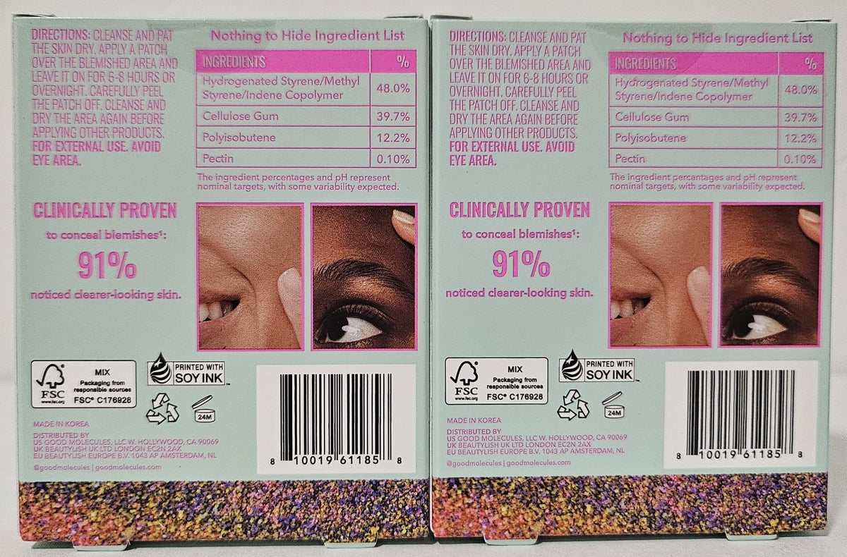 Good Molecules Pimple Patches - 60 All Skin Types Ultra Thin Acne Treatment