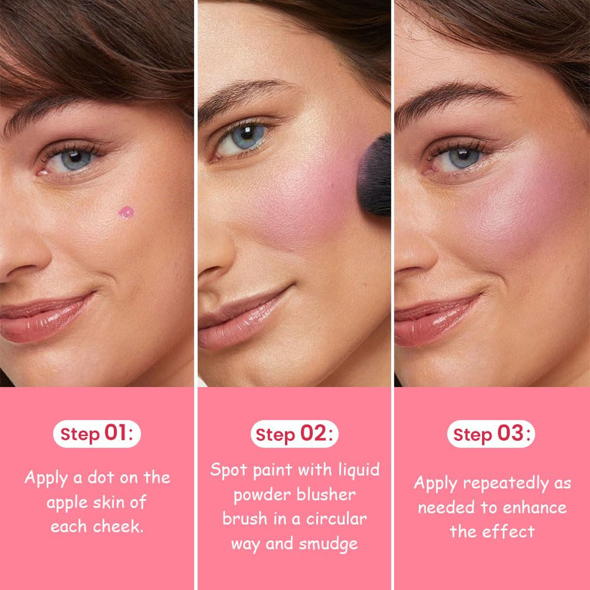 Liquid Blush Makeup Lavender Pink - Highly Pigmented, Long-Lasting Cheeks, Lips & Eyes