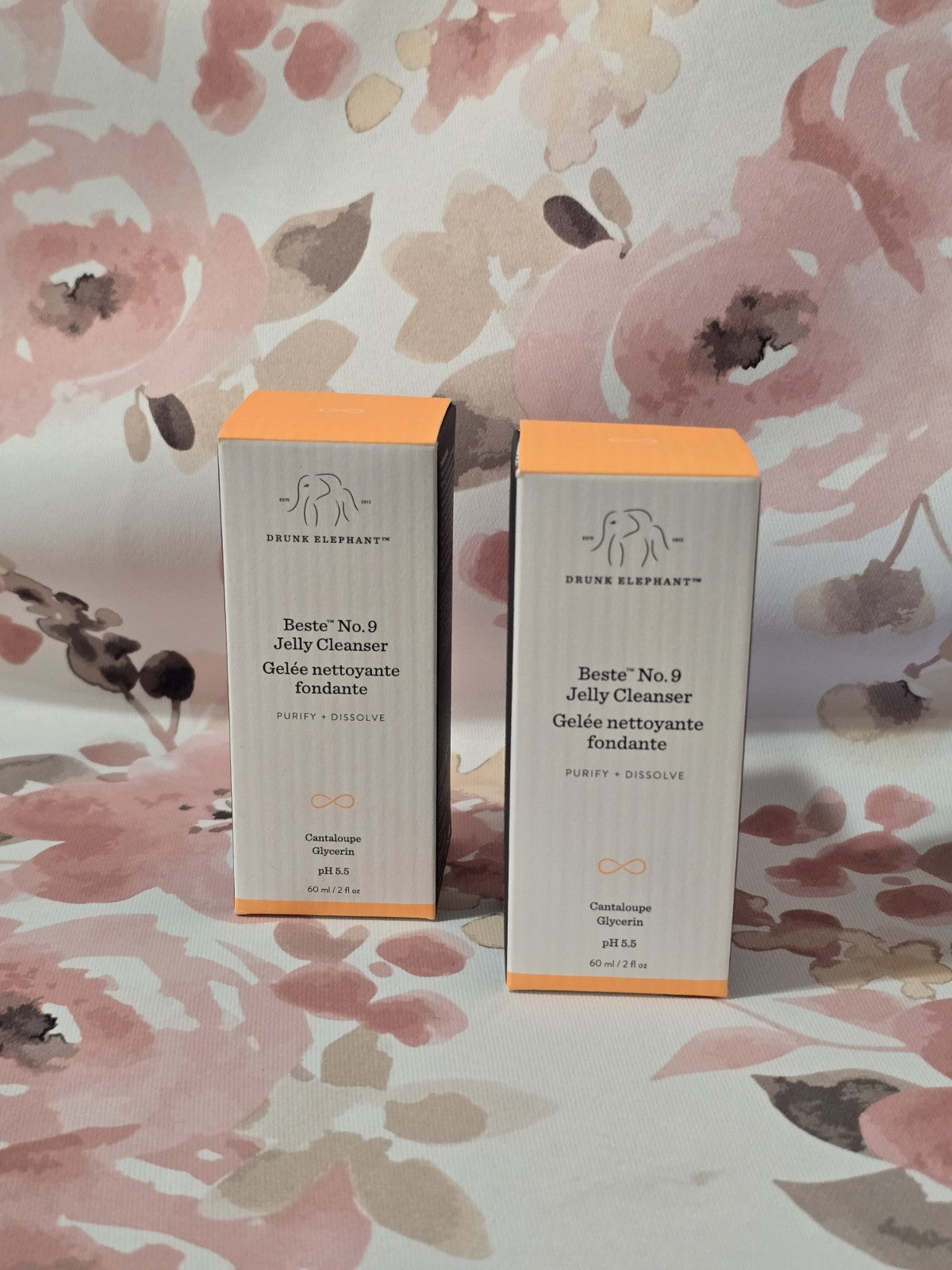 Jelly Facial Cleanser Gel - Cantaloupe & Glycerin Set of 2, 2oz Each