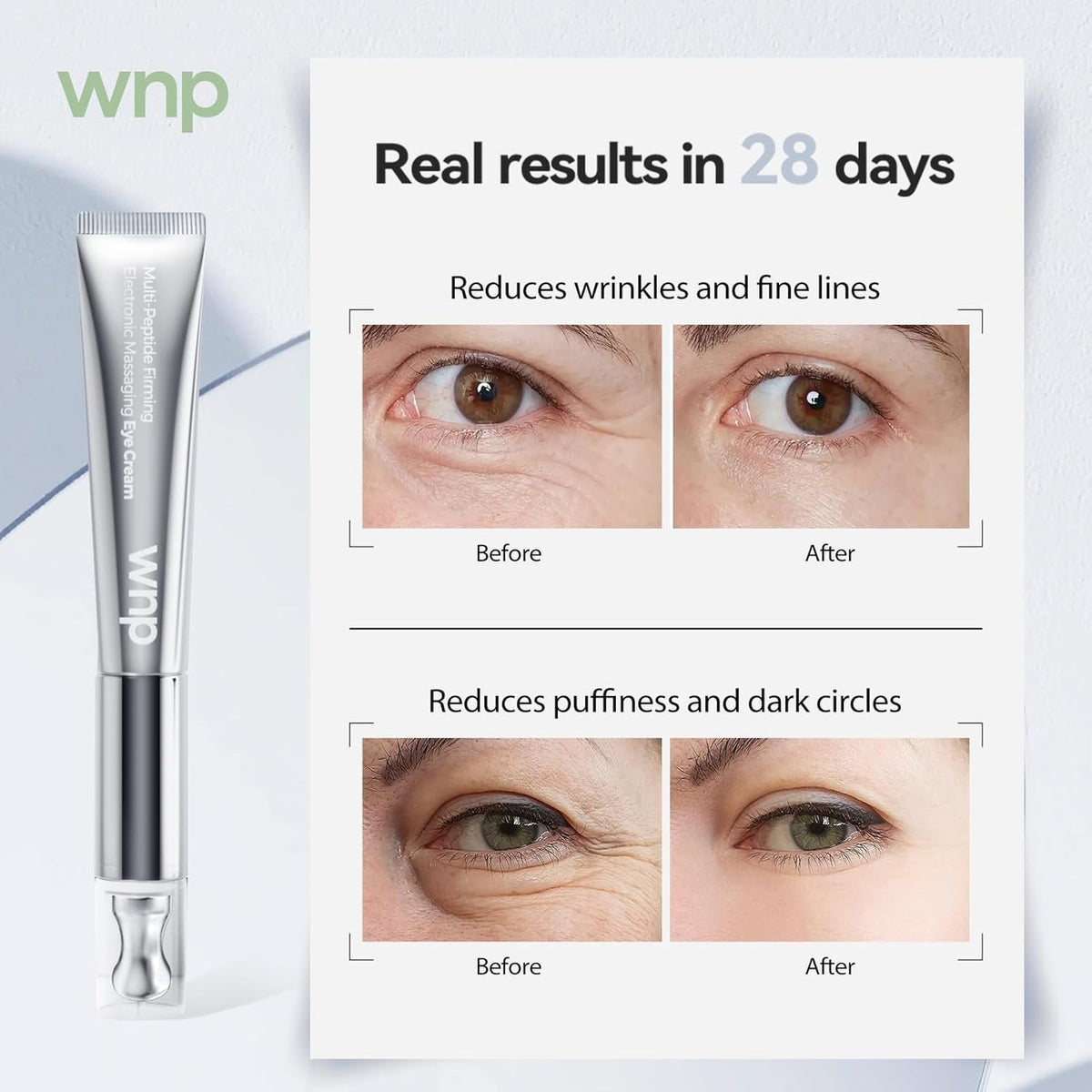 Multi-Peptide Eye Cream for Wrinkles & Puffiness - Firming & Brightening