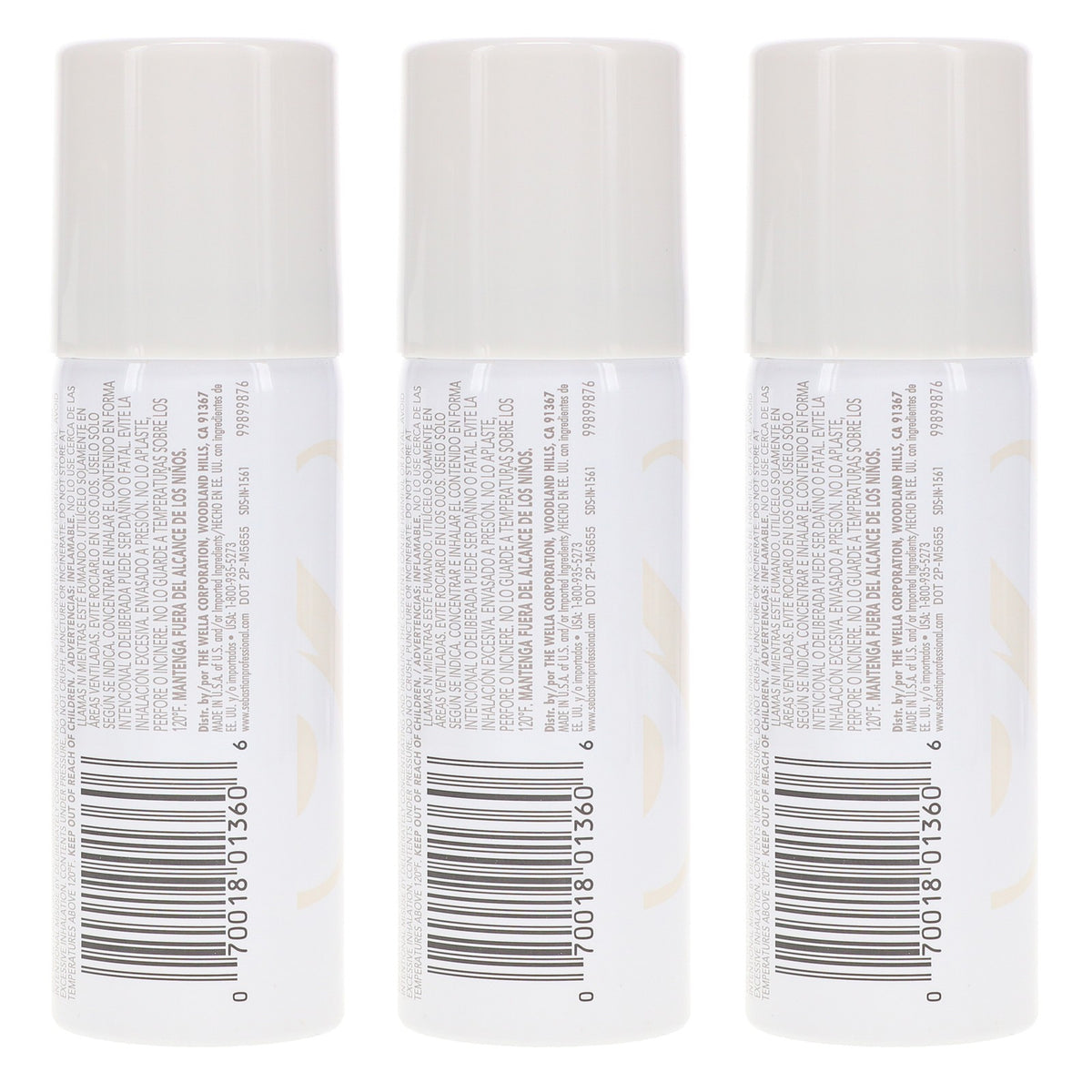 Brushable Hairspray 1.5 oz - Humidity Resistant, Firm Hold, 3 Pack