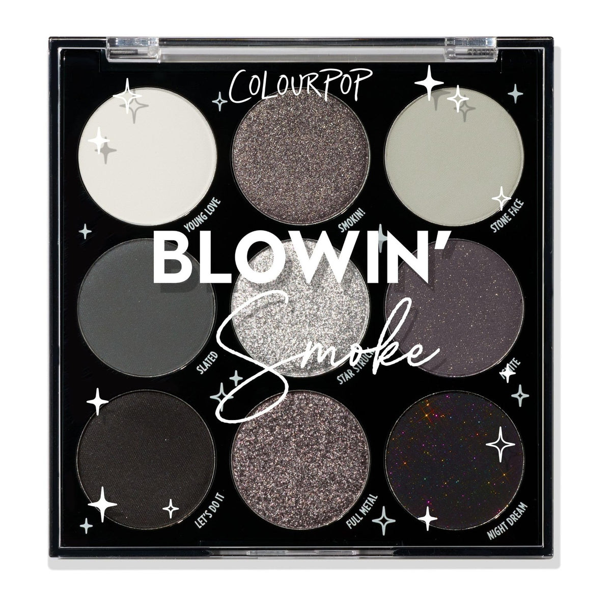 Smokey Gray Eyeshadow Palette - Glitter & Matte Eyeshadows for Bold Looks