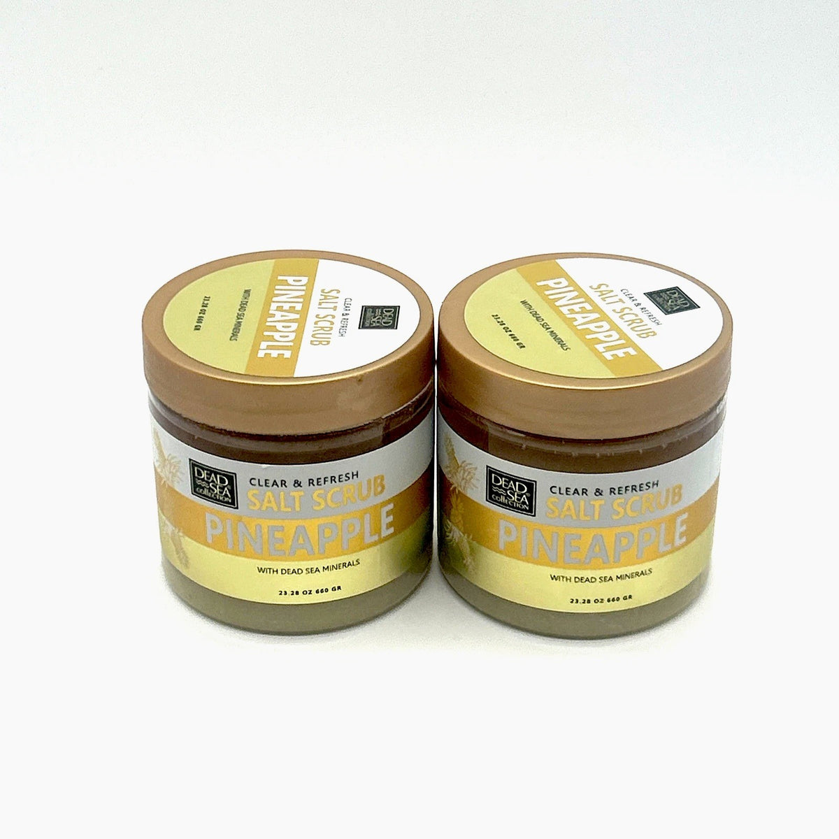 Dead Sea Collection Pineapple Exfoliating Mineral Salt Scrub, 2-Pack