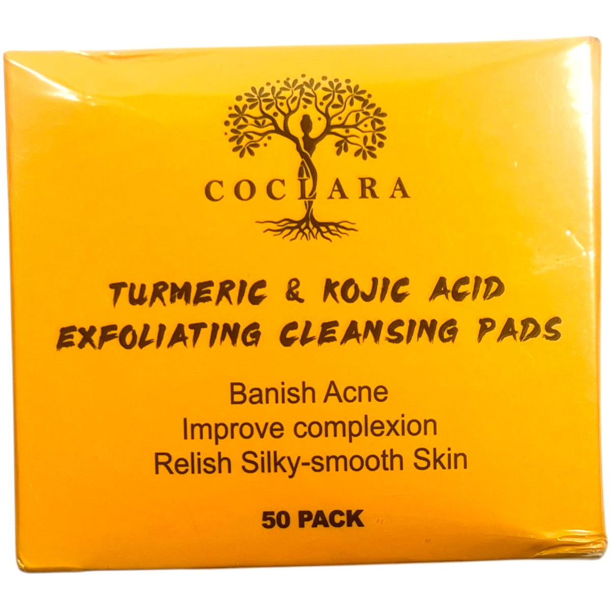 Turmeric Cleansing Pads, Exfoliating Face Scrub Pads - 50 Pack