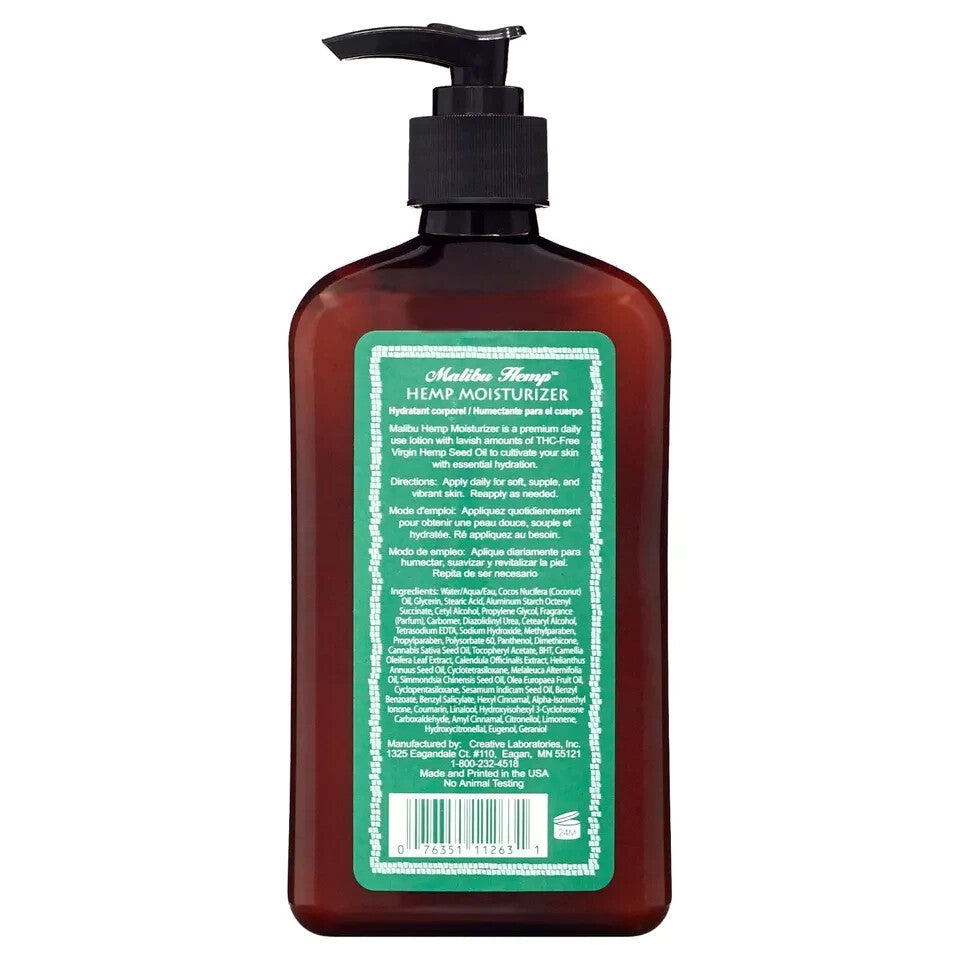 Hemp Body Lotion for Dry Skin, 2-Pack 18 fl oz