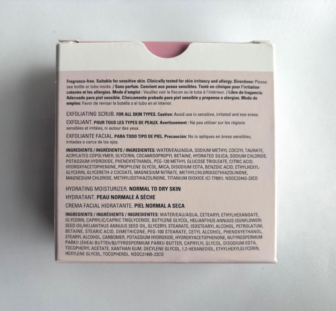 Travel Skin Care Set - Hydrating Cleanser, Exfoliating Scrub, Moisturizer & Toner - 4 Piece