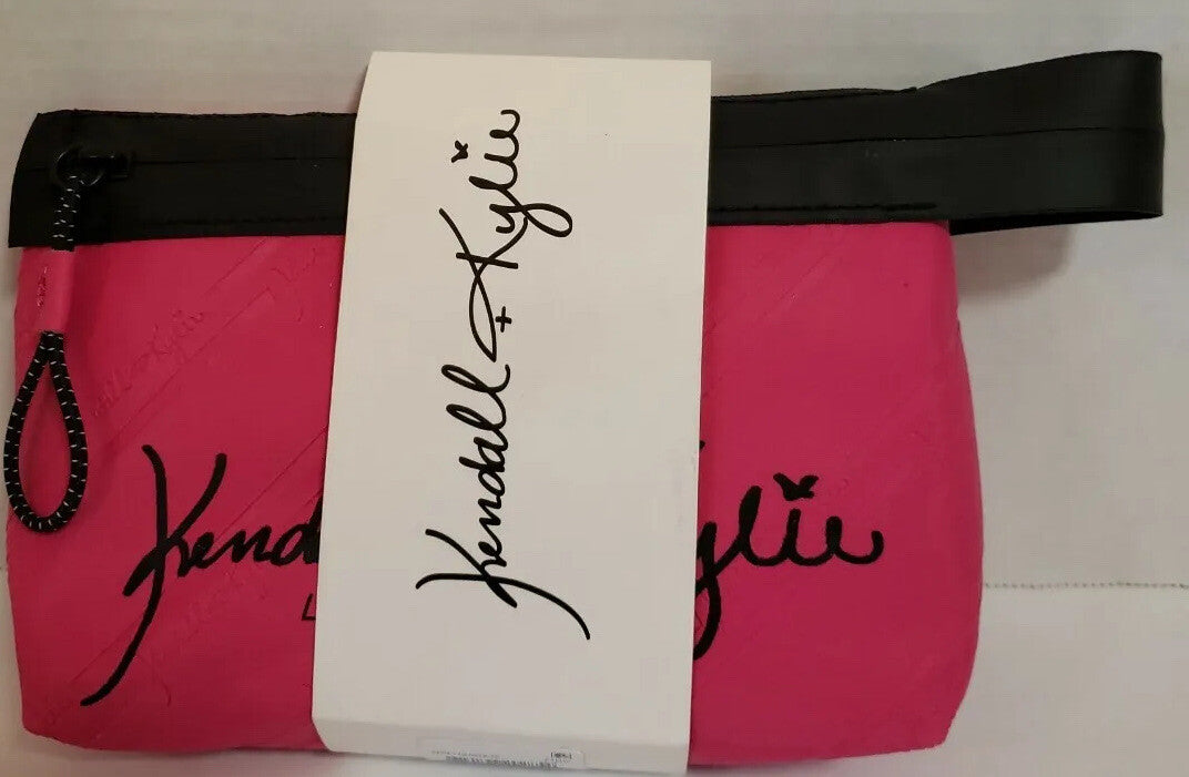 Pink Cosmetic Bag 7x5 Makeup Organizer Travel Toiletry Pouch