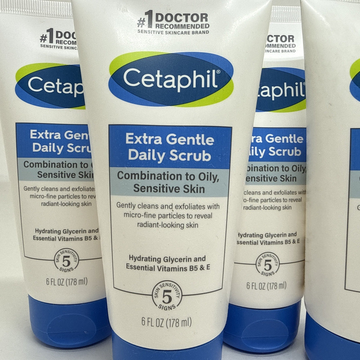 Cetaphil Extra Gently Daily Scrub - 6 fl oz EACH Lot Of