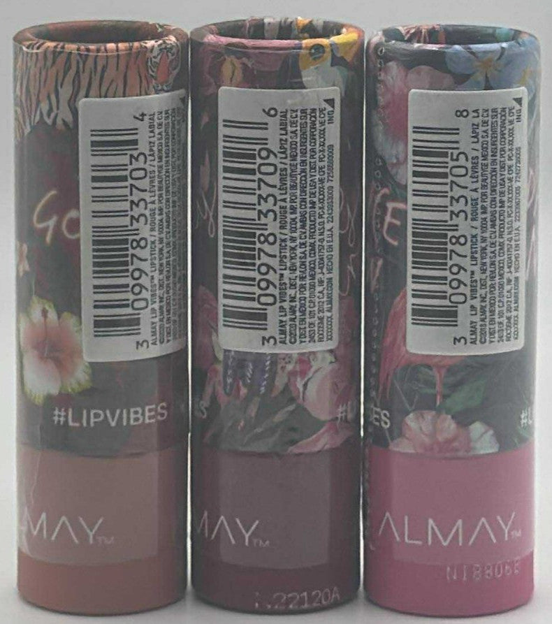 3-Piece Lipstick Set - Matte Lip Vibes by Almay - Sealed Lip Makeup