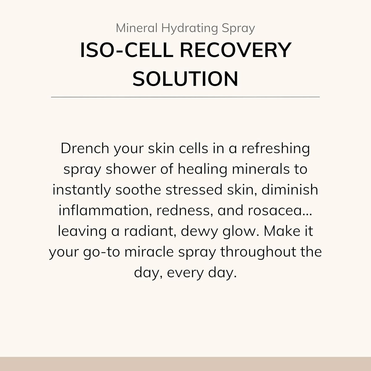 Iso Cell Recovery Solution Facial Toner - 150ml