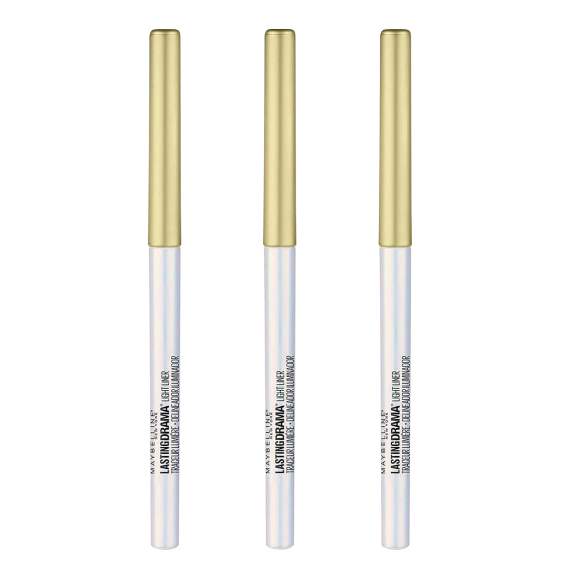 Maybelline Lasting Drama Light Eyeliner Starlight Gold 3 Pack - Sealed