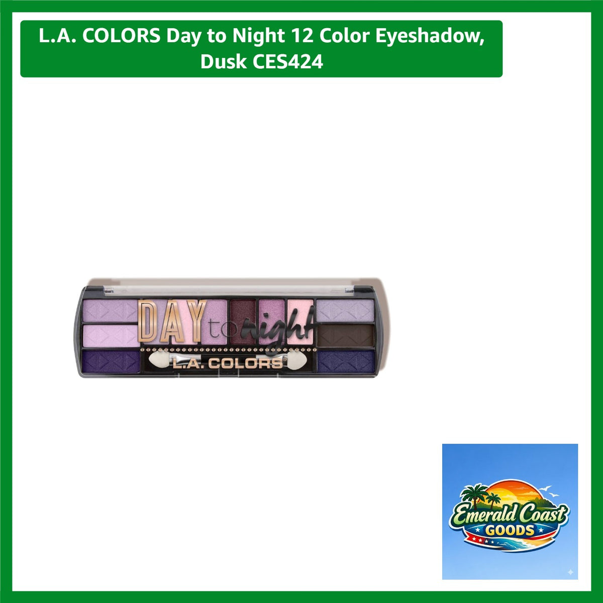 Day to Night 12-Color Eyeshadow Palette - Dusk Long-Lasting Eye Makeup