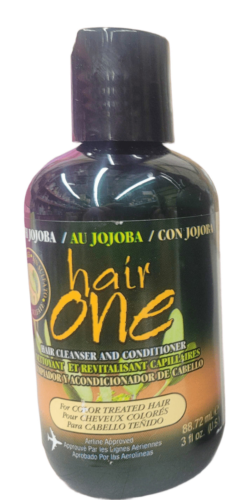 Travel Jojoba Hair Shampoo & Conditioner Set for Color Treated Hair - 3 oz, Pack of 3