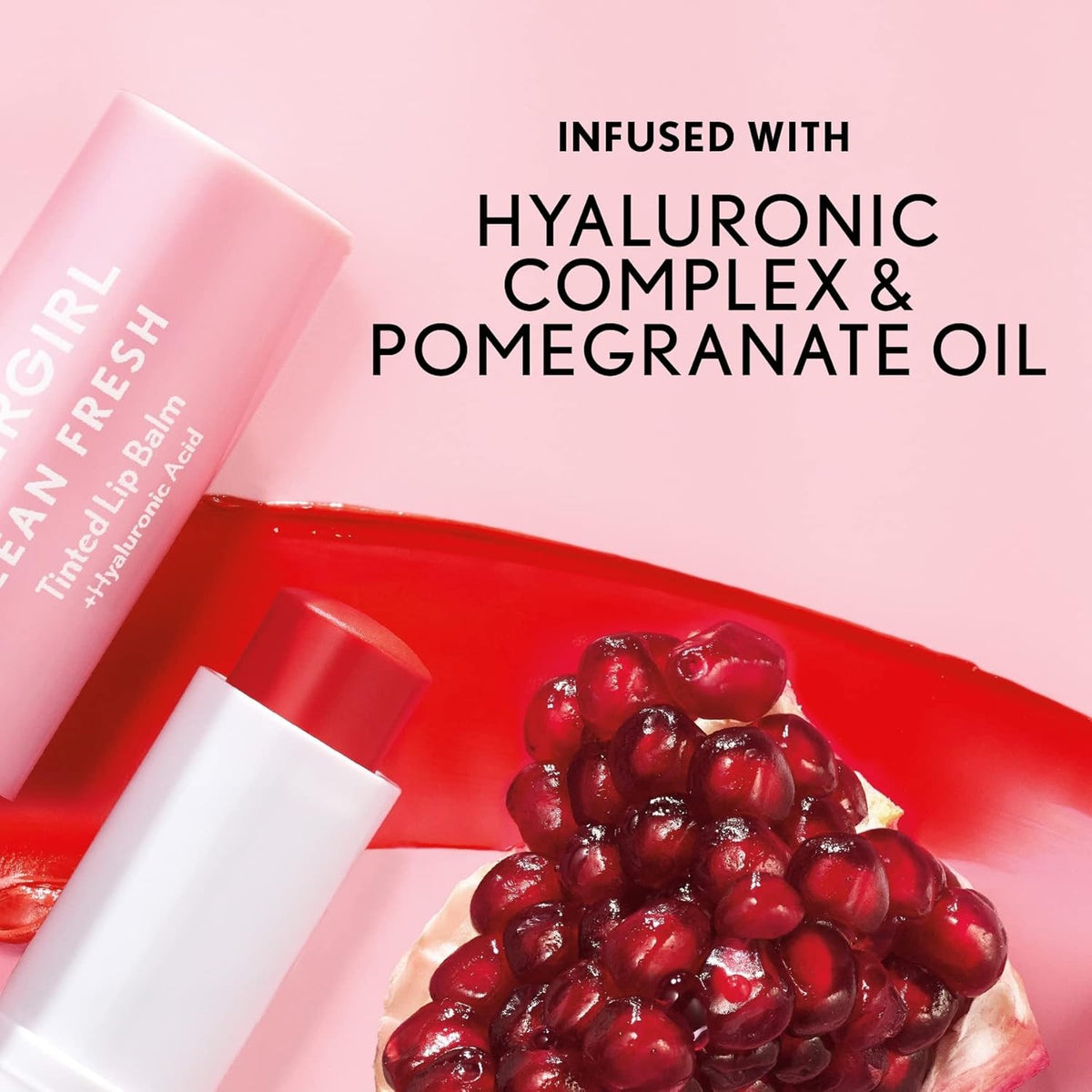 Hydrating Tinted Lip Balm with SPF 15 - Vegan, Natural Finish, Life is Pink