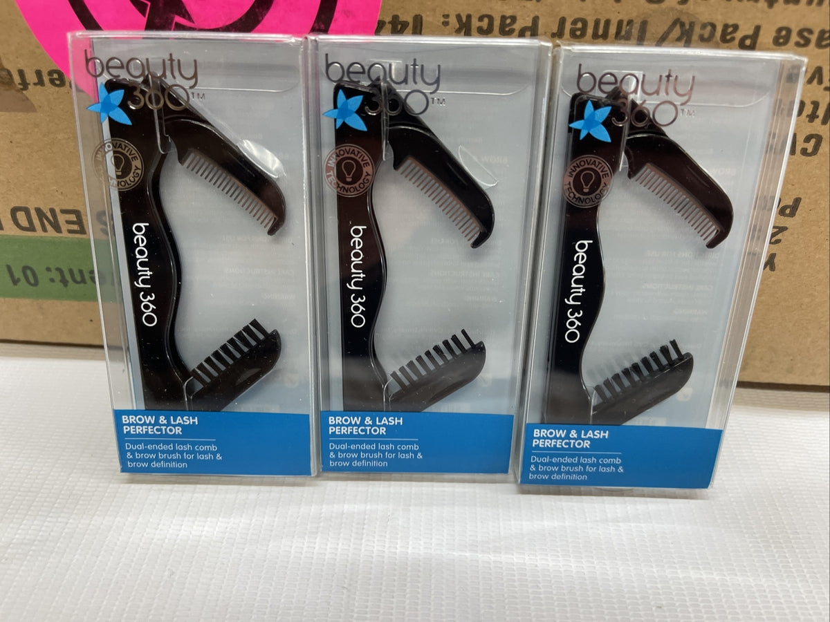 Beauty 360 Brow & Lash Brush Perfector - Eyebrow & Eyelash Grooming Tool