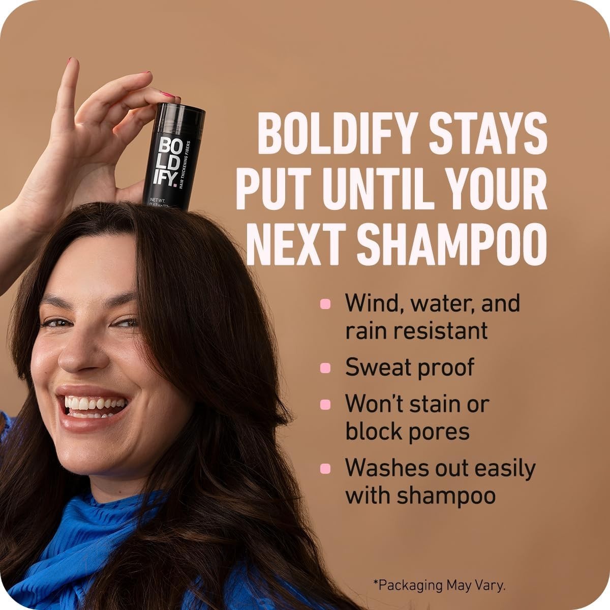 Water-Resistant Hair Thickening Fibers - Dark Brown