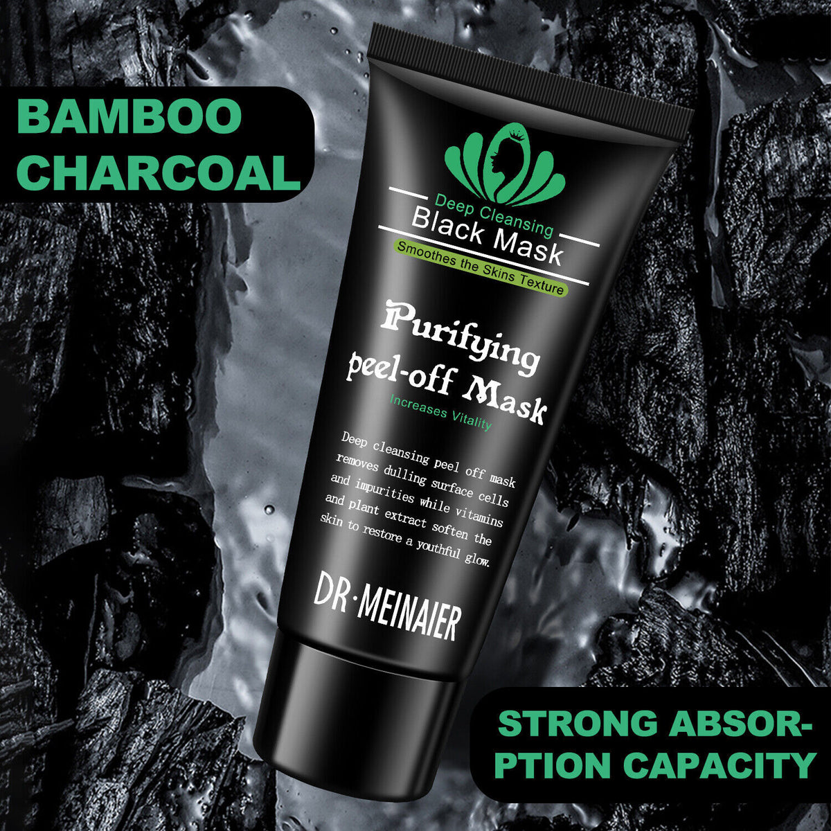 Charcoal Peel-Off Mask - Blackhead Remover & Acne Treatment