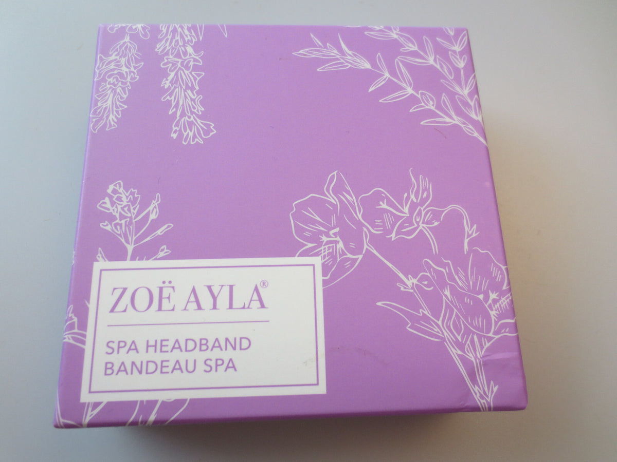 NEW IN SEALED BOX PURPLE ZOE AYLA SPA HEADBAND